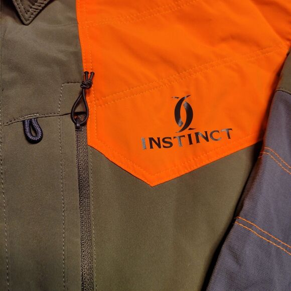 Cabela's Instinct Shirt Mens XL Orange Bird Hunting Game Long Sleeve Vented EUC - Picture 2 of 12